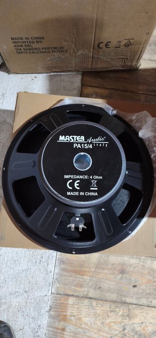 Máster audio PA 15" 4ohm Última pareja!