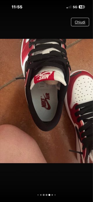 Nike Air Jordan 1 Low Rosse Bianche