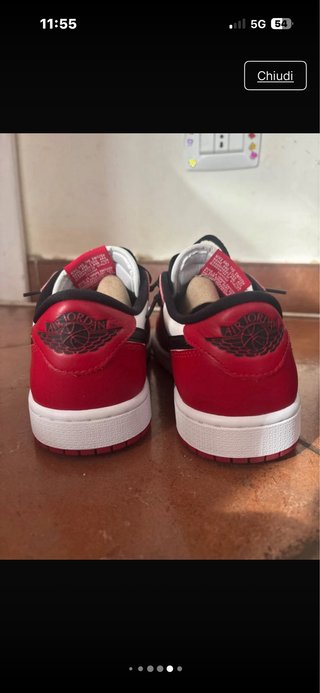 Nike Air Jordan 1 Low Rosse Bianche