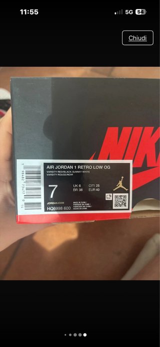 Nike Air Jordan 1 Low Rosse Bianche