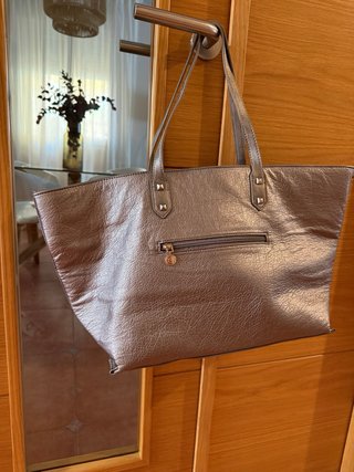 Bolso Tote Desigual Plateado