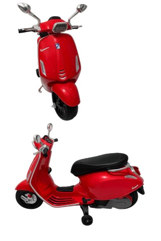 Moto Eléctrica Infantil Vespa Roja