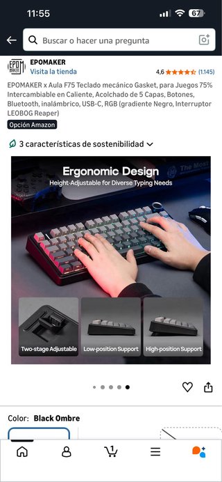 Teclado Mecánico EPOMAKER x Aula F75 Gasket