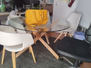 Mesa Comedor Cristal 120cm