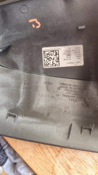 Carcasa Retrovisor Izquierdo Tesla Model Y
