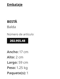 Balda madera  BESTÅ IKEA efecto roble 56x16