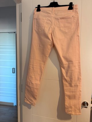 Pantalón skinny fit rosa-salmón Massimo Dutti