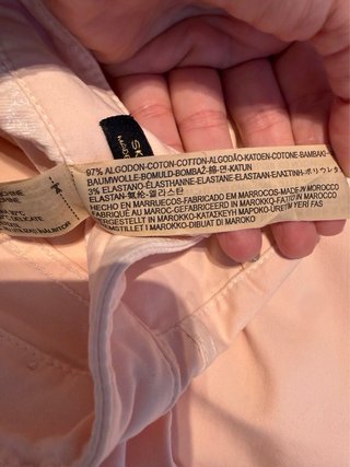 Pantalón skinny fit rosa-salmón Massimo Dutti