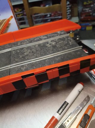 Scalextric Puente Completo Pista Negra Antigua