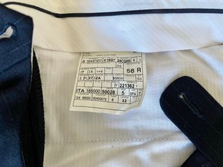 Traje Ermenegildo Zegna T. 56 Azul Raya Diplom.