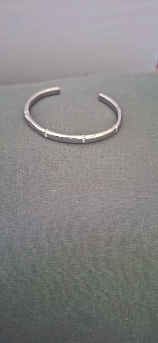 Pulsera Rígida Acero Lotus