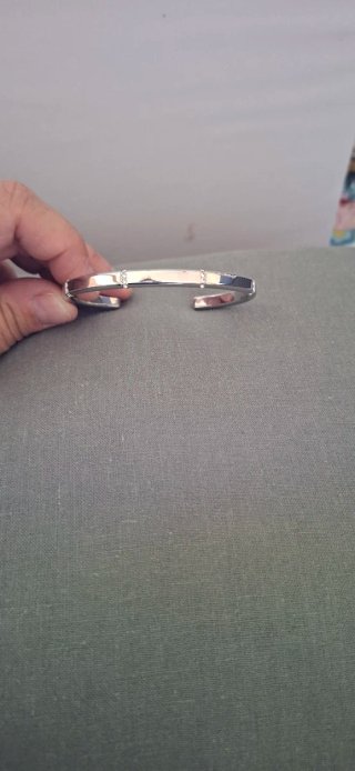 Pulsera Rígida Acero Lotus