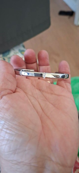 Pulsera Rígida Acero Lotus