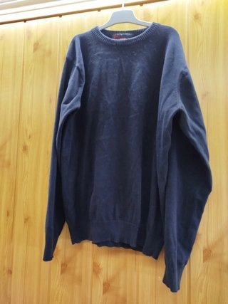 Jersey de rombos azul y blanco