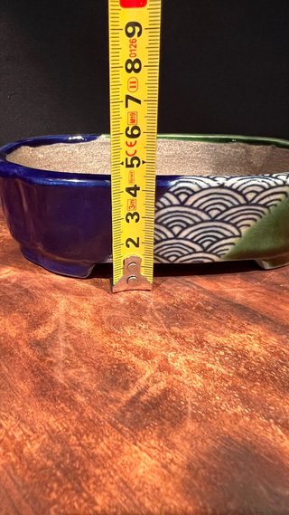 MACETA BONSAI TERAHATA SATOMI TOKONAME JAPON OVAL