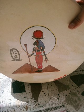 Tambor Chamánico Diosa Sekhmet