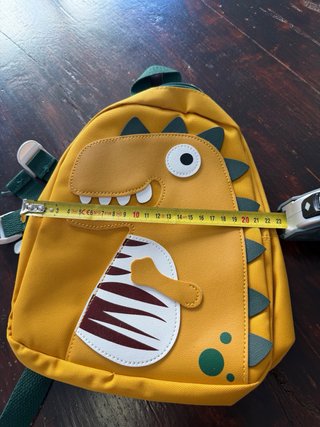 Zaino per bambini dinosauro giallo