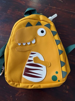 Zaino per bambini dinosauro giallo