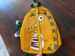 Zaino per bambini dinosauro giallo