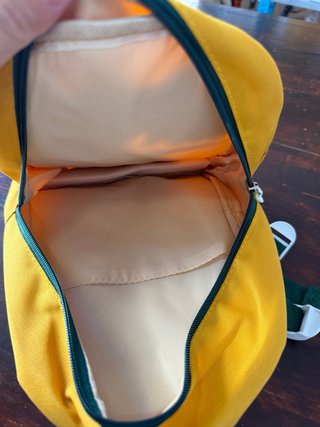 Zaino per bambini dinosauro giallo
