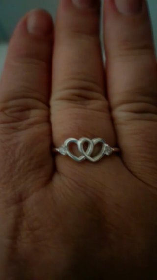 Anillo Corazones Entrelazados Plata