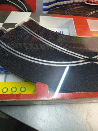 Scalextric Cambio de Pista en Curva pista negra