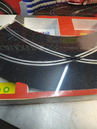 Scalextric Cambio de Pista en Curva pista negra