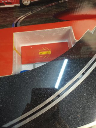 Scalextric Cambio de Pista en Curva pista negra
