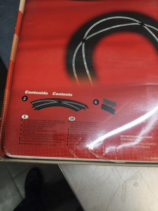 Scalextric Cambio de Pista en Curva pista negra