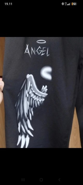 Pantalón Negro Ángel y Demonio