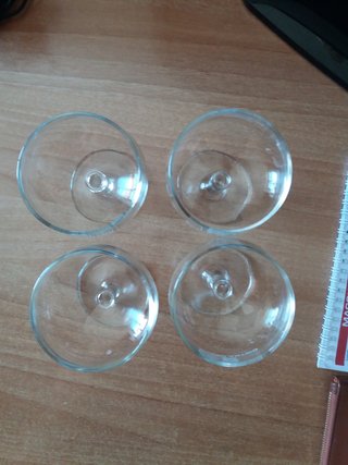 bicchieri rosso antico 3 pezzi + 1 extra