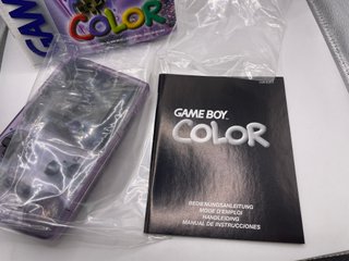 Console Nintendo GameBoy Game Boy Color Viola Tras
