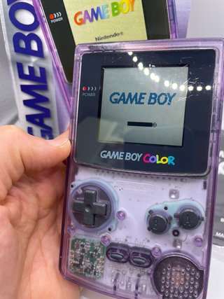 Console Nintendo GameBoy Game Boy Color Viola Tras