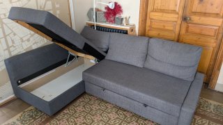 Sofá Cama Chaise Longue Gris Ikea FRIHETEN