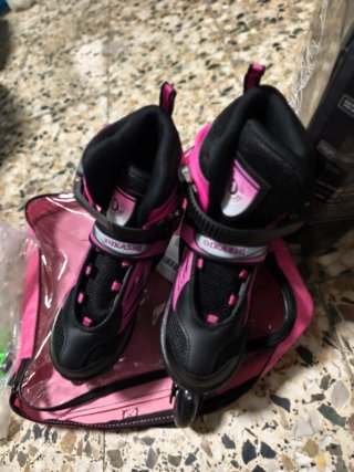 Patines en Línea Ajustables Rosa 33/37