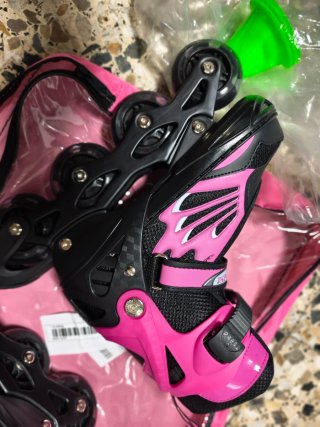 Patines en Línea Ajustables Rosa 33/37