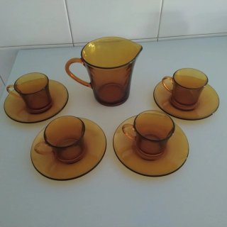 Set caffè Duralex ambra
