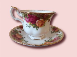 Taza de café y 1 de té Royal Albert Old Country