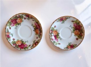 Taza de café y 1 de té Royal Albert Old Country