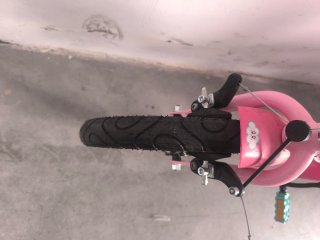 Bicicleta infantil rosa 14" unicornio