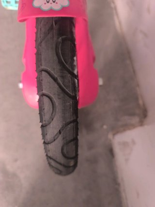 Bicicleta infantil rosa 14" unicornio