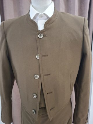 Traje Rociero Marrón Completo Tirantes y caireles