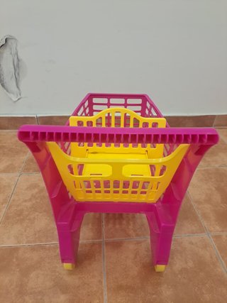 2 Juguetes: Carro de la compra y carrito de bebé