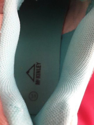 Calzado de trekking McKinley gris y turquesa