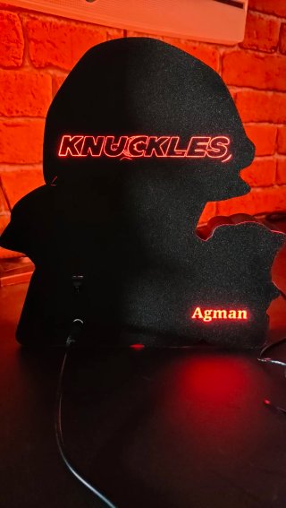 Lámpara LED Knuckles Sonic SEGA