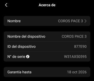 Coros Pace 3 + banda nylon