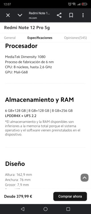 Xiaomi Redmi 12 Pro 5G