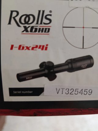 Visor de rifle Rolls X6HD 1-6x24i