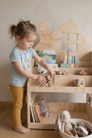 Scaffale Montessori 2 in 1 per bambini NEW