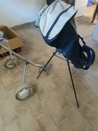 Sacca e carrello da golf